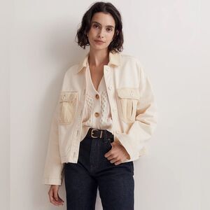 010/ NWT Madewell Chino Boxy Shirt-Jacket nn930 size S